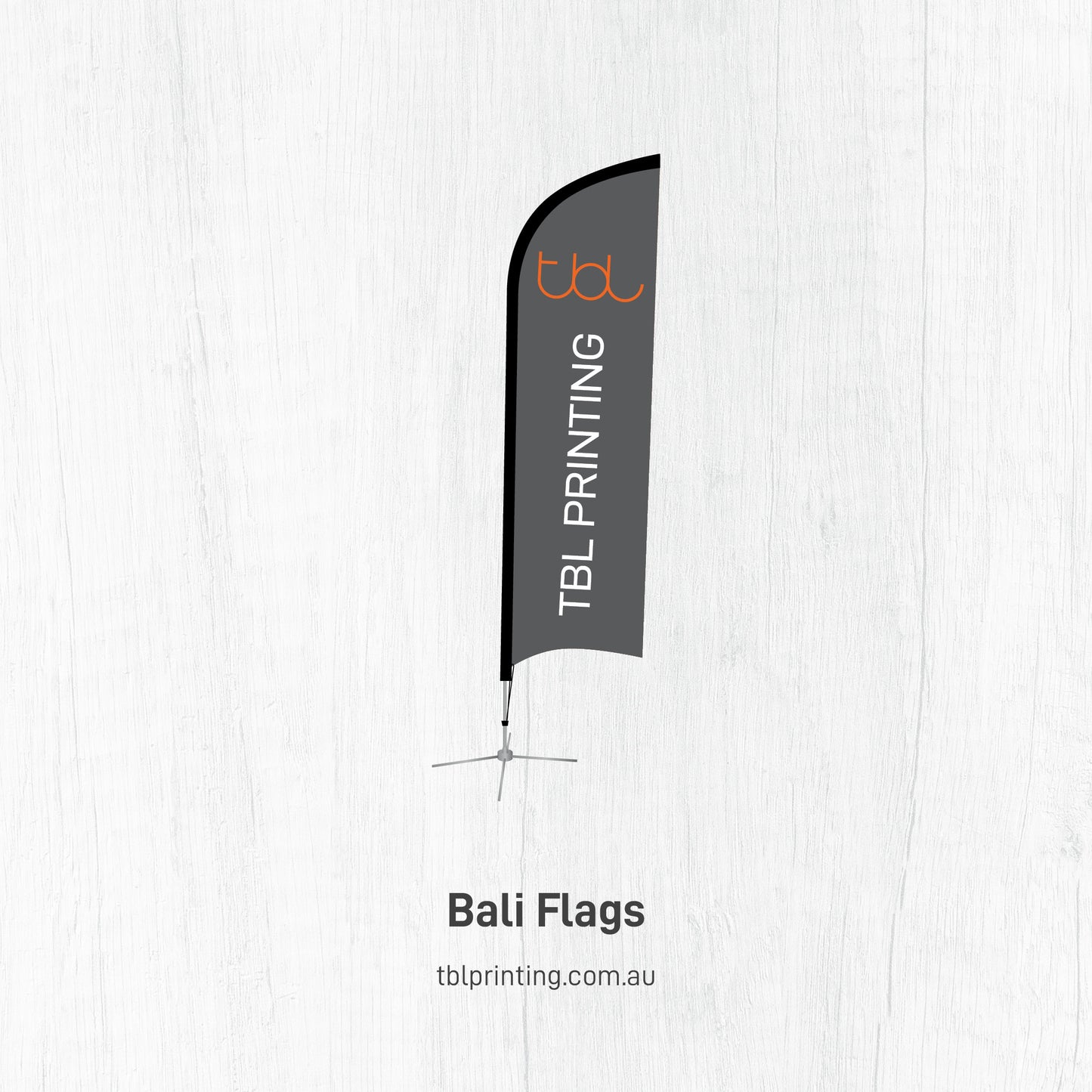 3.5 m High Bali/Feather Flag - Double Sided