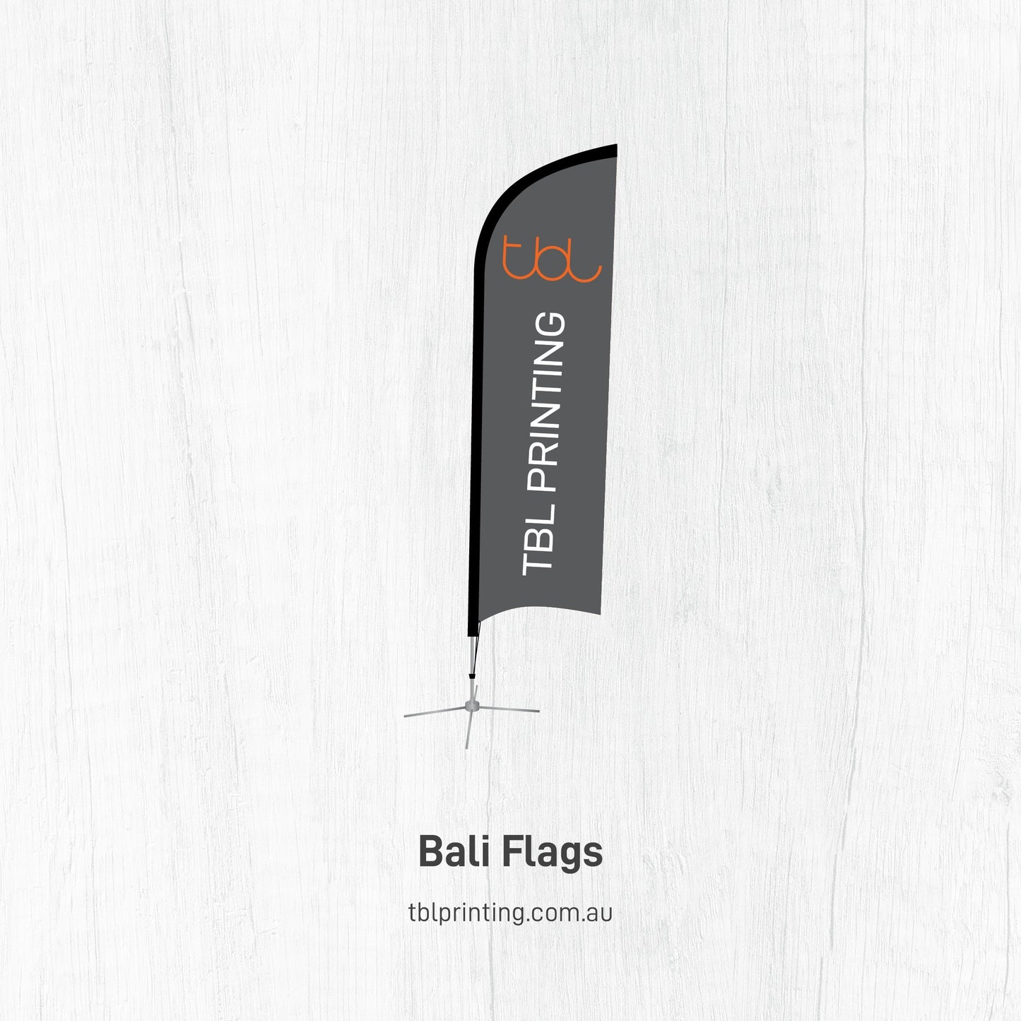 2.4m High Bali/Feather Flag - Single Sided