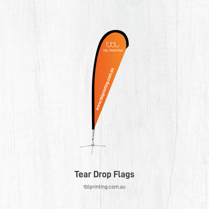 2.2m Tear Drop Flag - Single Sided